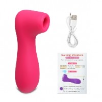 Clitoral Stimulator 12 Speeds Silicone Rechargeable PINK